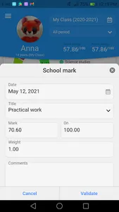 Enter marks and show average screenshot 3
