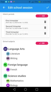 Enter marks and show average screenshot 6