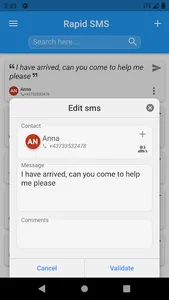 Rapid Sms Templates to easily  screenshot 2