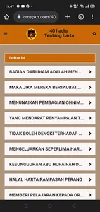 40 hadis tentang harta screenshot 4