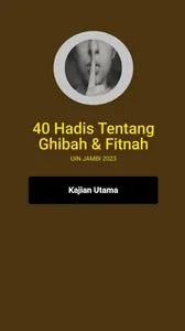 40 Hadis Ttg Ghibah & Fitnah screenshot 0