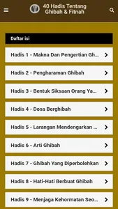 40 Hadis Ttg Ghibah & Fitnah screenshot 1