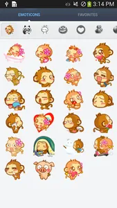 Cute Emoticons Sticker screenshot 16