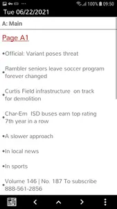 News-Review eNewspaper screenshot 1
