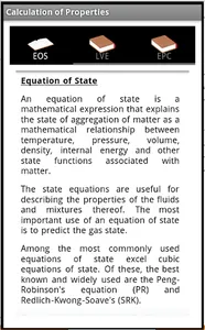 Energy properties calculator screenshot 1