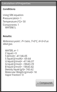 Energy properties calculator screenshot 5