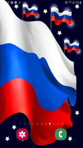 Russia Flag Live Wallpaper screenshot 2