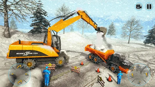 Snow Plow Heavy Excavator Sim screenshot 15