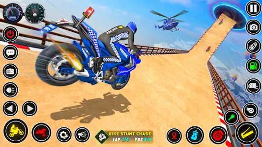 Police bike Stunt Bike Racing screenshot 10