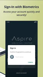 Aspire Servicing Center screenshot 2
