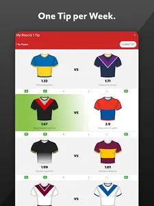 AFL & NRL Tipping - One Pick screenshot 11