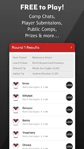 AFL & NRL Tipping - One Pick screenshot 4