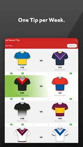 AFL & NRL Tipping - One Pick screenshot 6