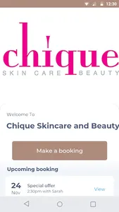 Chique Skincare and Beauty screenshot 0