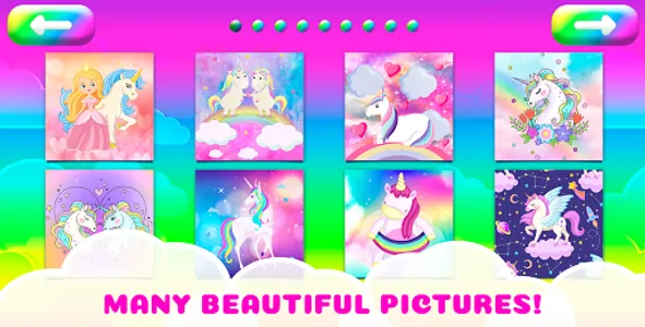 Unicorn Puzzles Game for Girls screenshot 0