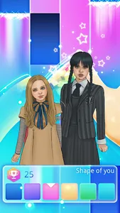 Wednesday Addams Piano Tiles screenshot 3