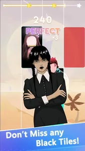 Wednesday Addams Piano Tiles screenshot 7