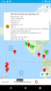 Earthquake map tremor temblor screenshot 3