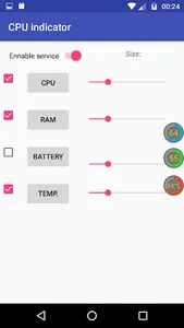 CPU indicator screenshot 1