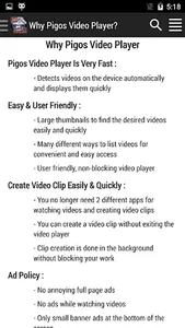 Pigos Video Player & Trimmer screenshot 18