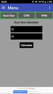 Duct Calculator screenshot 4