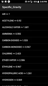 Specific Gravity screenshot 3