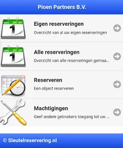 Sleutelreservering screenshot 0