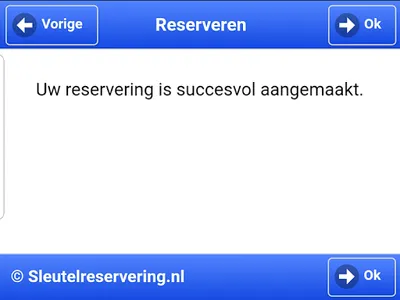 Sleutelreservering screenshot 3