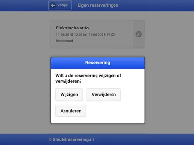 Sleutelreservering screenshot 4