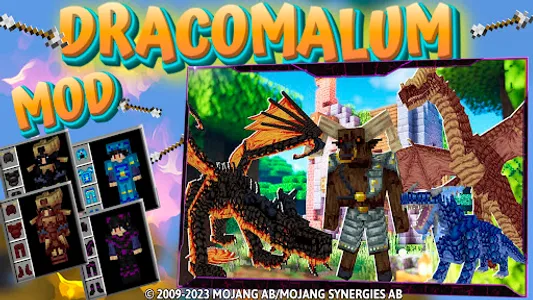 Dragons Dracomalum: MCPE Mods screenshot 0