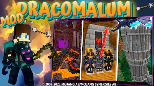 Dragons Dracomalum: MCPE Mods screenshot 1