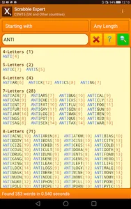 Word Expert (for SCRABBLE) screenshot 9