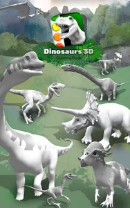 Dinosaurs 3D Coloring Book screenshot 16