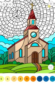 Bible Coloring Book by Number screenshot 7