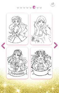 Princess Coloring Book Glitter screenshot 5