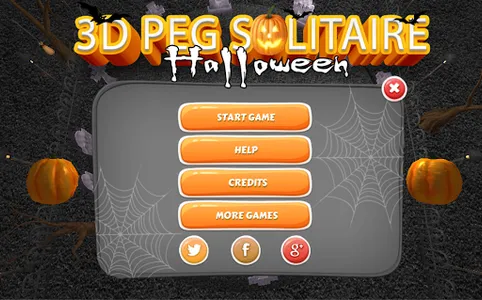 3D Halloween Peg Solitaire screenshot 1