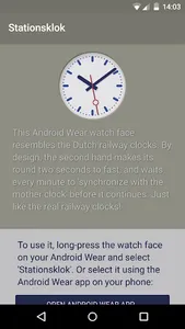 Dutch Railway Station Clock screenshot 1