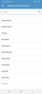 Offline Spanish Vietnamese Dic screenshot 1