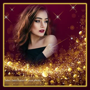 Glitter Photo Frame Editor screenshot 0