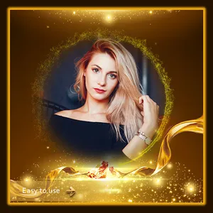 Glitter Photo Frame Editor screenshot 1