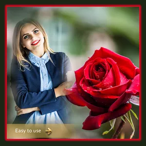 Rose Photo Frame Editor screenshot 1
