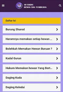 40 Hadis Tentang Hewan dan Tum screenshot 2