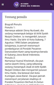 40 Hadis Tentang Hewan dan Tum screenshot 7