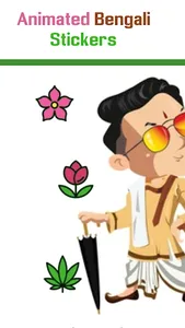 Animated Bengali Stickers screenshot 0
