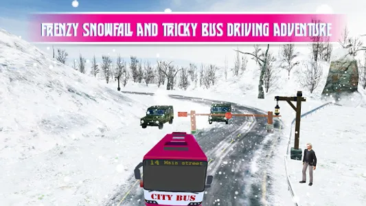 Pink Lady Snow Bus City Driver screenshot 12