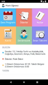 Planlı Öğrenci: Ders Programı screenshot 0