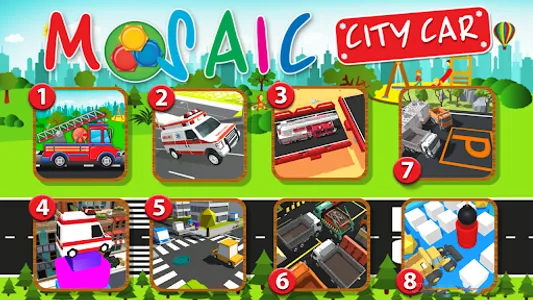 Animated Puzzles cars city screenshot 0