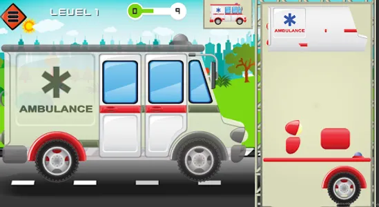 Animated Puzzles cars city screenshot 2