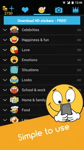 Emojidom emoticons for texting screenshot 4