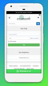 Ata Organik Mobil Alışveriş screenshot 1